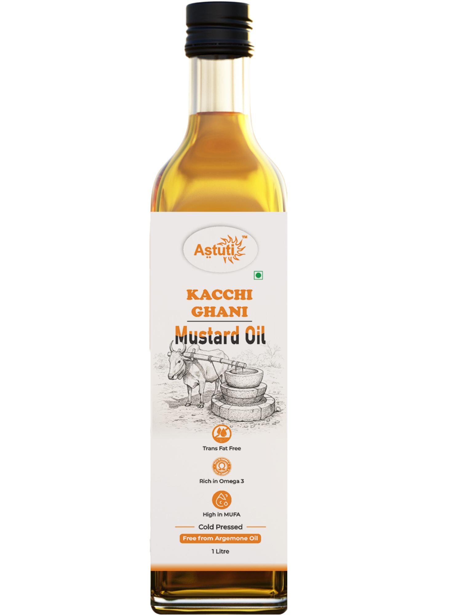 Astuti mustard oil | 100% Pure | Free from Argemone oil | 1 litre |Wood Pressed