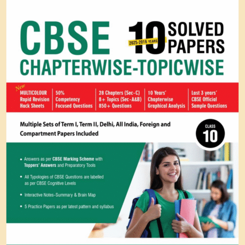 CBSE 10 YEAR SOLVED PAPERS 2025-26 | CHAPTERWISE- TOPICWISE |MTG |CLASS-10 |ENGLISH LANGUAGE AND LITERATURE